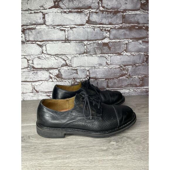 Mephisto Goodyear Welt Black Leather Oxfords Cap Toe Shoes Men’s Sz 8M US/41EU - Picture 4 of 16